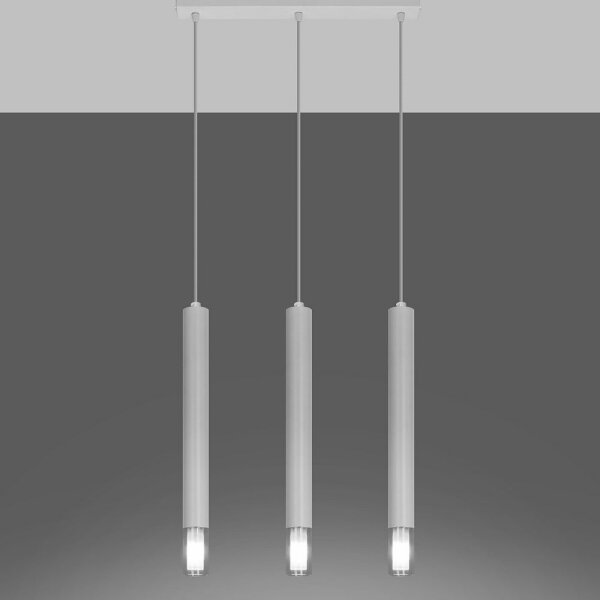 Sollux SL.0959 - Lampadario su corda VIZIER 3xG9/40W/230V bianco