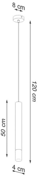 Sollux SL.0957 -Lampadario su corda VIZIER 1xG9/12W/230V bianco
