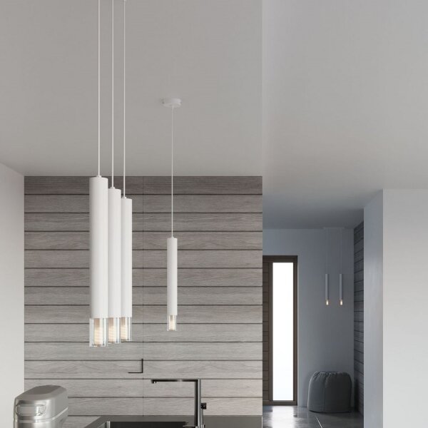 Sollux SL.0959 - Lampadario su corda VIZIER 3xG9/40W/230V bianco