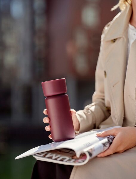 Tazza termica burgundy in acciaio inox 400 ml Singles – Zone