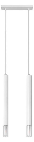 Sollux SL.0958 - Lampadario su corda VIZIER 2xG9/40W/230V bianco