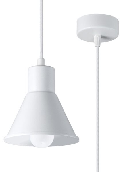 Sollux SL.0983 - Lampadario su filo TALEJA 1xE27/60W/230V bianco