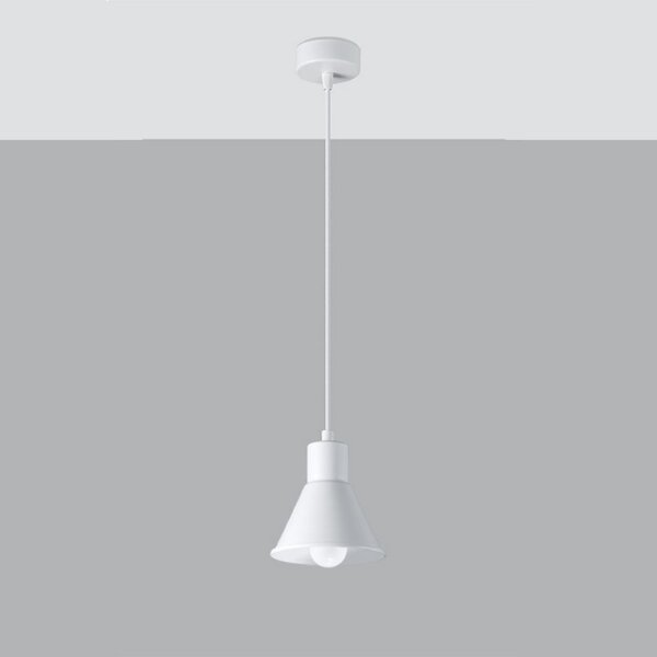 Sollux SL.0983 - Lampadario su filo TALEJA 1xE27/60W/230V bianco