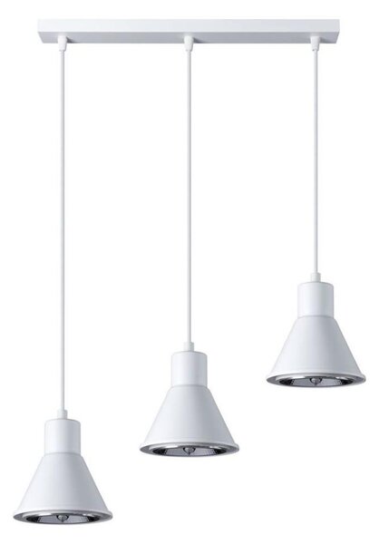 Sollux SL.0988 - Lampadario su filo TAZILA 3xES111/60W/230V bianco