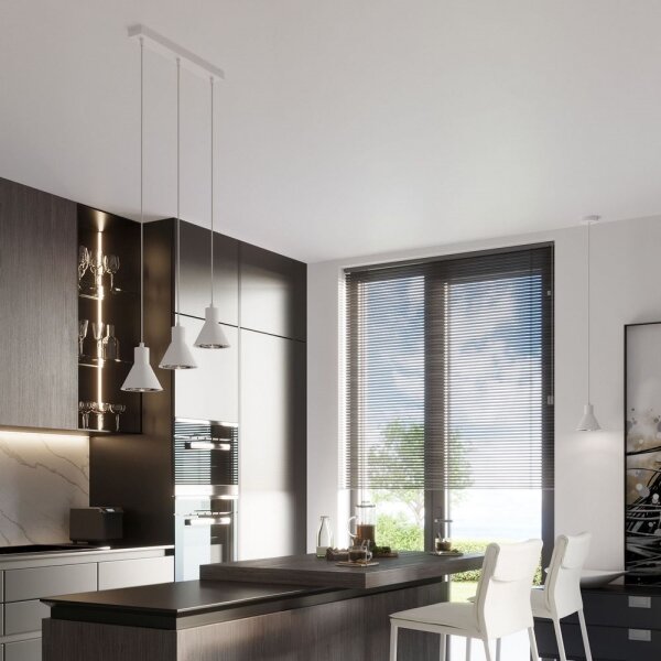 Sollux SL.0988 - Lampadario su filo TAZILA 3xES111/60W/230V bianco