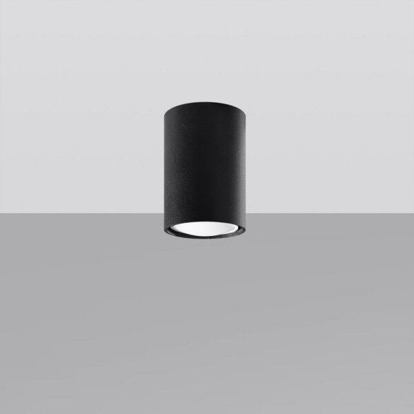 Sollux SL.1000 - Faretto LAGOS 1xGU10/10W/230V 10 cm nero