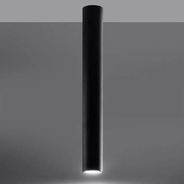 Sollux SL.1003 - Faretto LAGOS 1xGU10/10W/230V 60 cm nero