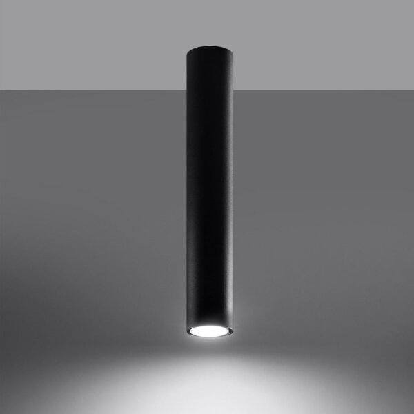 Sollux SL.1002 - Faretto LAGOS 1xGU10/10W/230V 40 cm nero