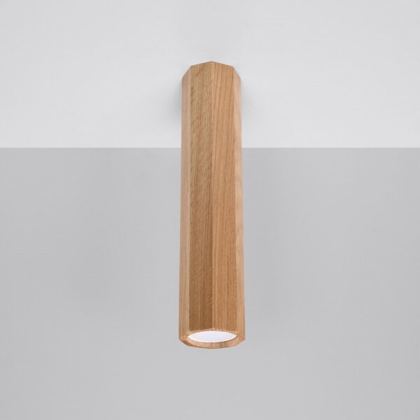 Sollux SL.1034 - Faretto ZEKE 1xGU10/40W/230V 30 cm quercia