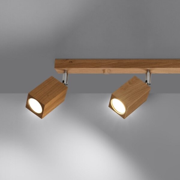 Sollux SL.1038 - Faretto KEKE 4xGU10/40W/230V quercia