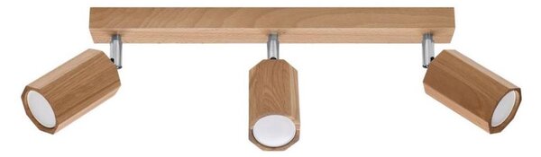 Sollux SL.1030 - Faretto ZEKE 3xGU10/40W/230V quercia
