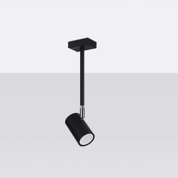 Sollux SL.1074 - Lampadario su palo NORANO 1xGU10/40W/230V nero