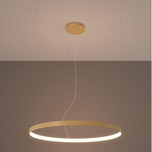 Thoro TH.174 - Lampadario LED a sospensione con filo RIO LED/50W/230V CRI90 3000K diametro 78 cm oro