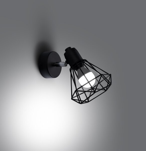 Sollux SL.1105 - Lampada da parete ARTEMIS 1xE14/40W/230V nero
