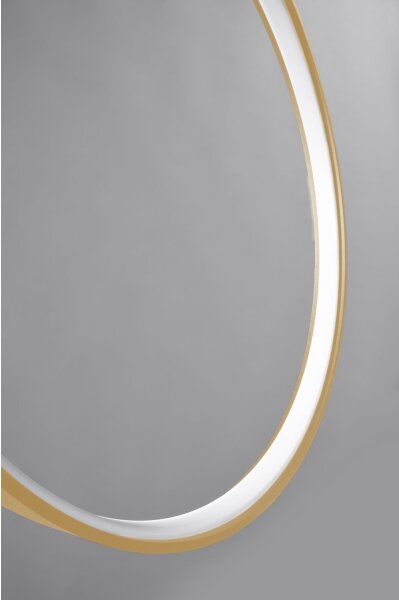 Thoro TH.220 - Lampadario LED a sospensione con filo RIO LED/30W/230V CRI90 3000K diametro 55 cm oro