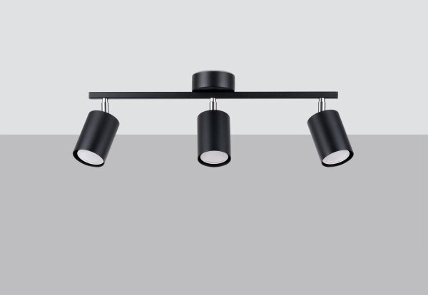 Sollux SL.1128 - Luce Spot LEMMI 3xGU10/40W/230V nero