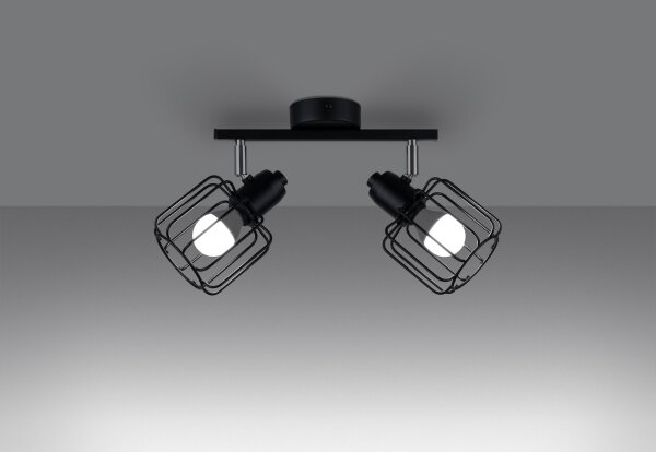 Sollux SL.1115 - Luce Spot BELUCI 2xE14/40W/230V nero