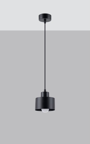 Sollux SL.1132 - Lampadario a cavo SAVAR 1xE27/60W/230V nero