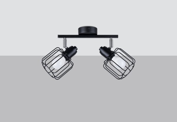 Sollux SL.1115 - Luce Spot BELUCI 2xE14/40W/230V nero