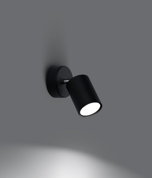 Sollux SL.1126 - Lampada da parete LEMMI 1xGU10/40W/230V nero