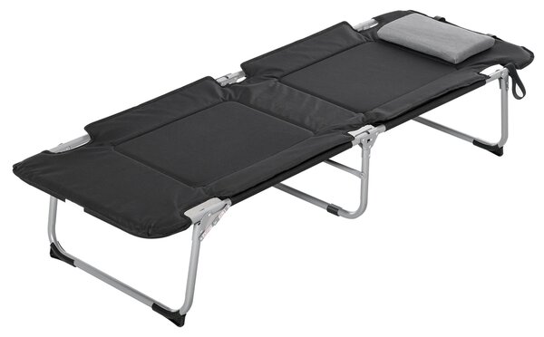 Letto da campeggio - Letto pieghevole - Lettino da campeggio - Letto leggero - Lettino da campeggio - Cuscino integrato