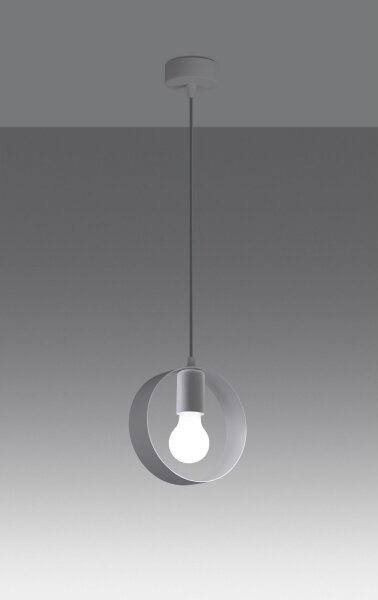 Sollux SL.1137 - Lampadario a cavo TITRAN 1xE27/60W/230V bianco