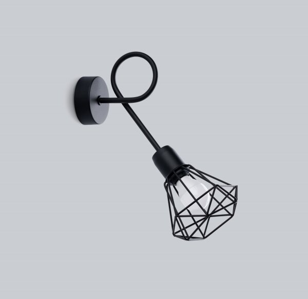 Sollux SL.1108 - Lampada da parete ARTEMIS 1xE14/40W/230V nero