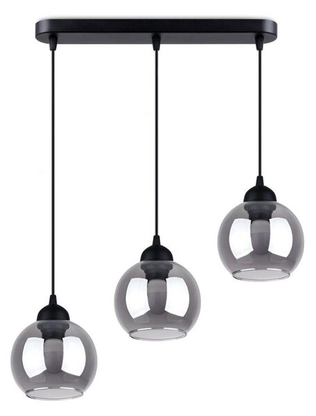 Sollux SL.1142 - Lampadario a cavo ALINO 3xE27/60W/230V nero