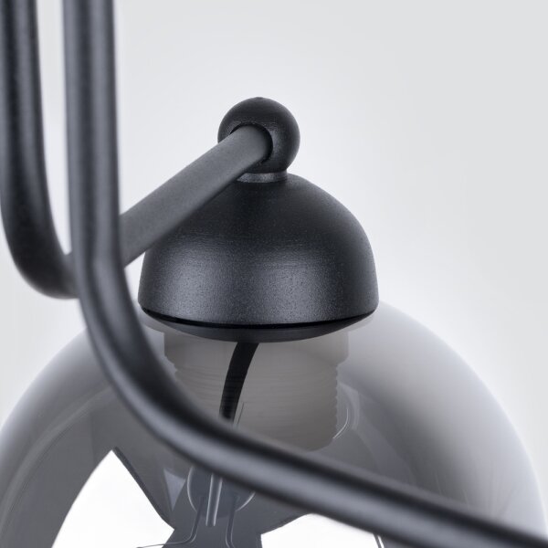 Sollux SL.1144 - Lampadario a stelo FILLAN 3xE27/60W/230V nero