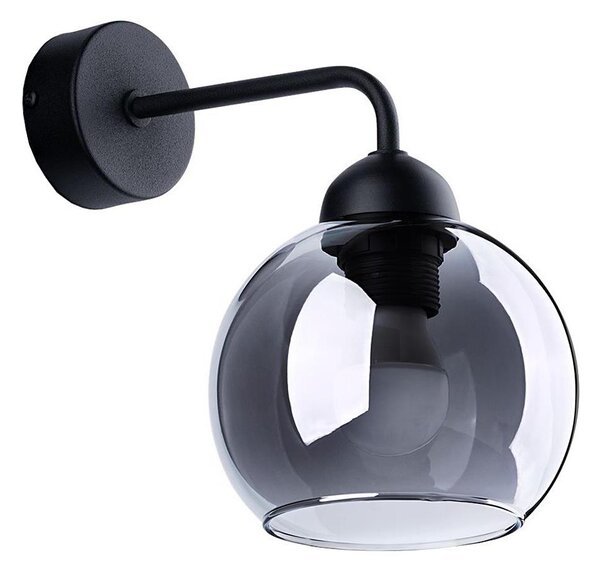 Sollux SL.1139 - Lampada da parete ALINO 1xE27/60W/230V nera
