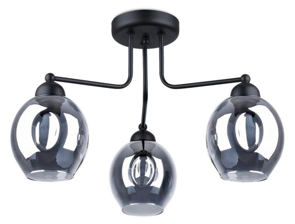 Sollux SL.1144 - Lampadario a stelo FILLAN 3xE27/60W/230V nero