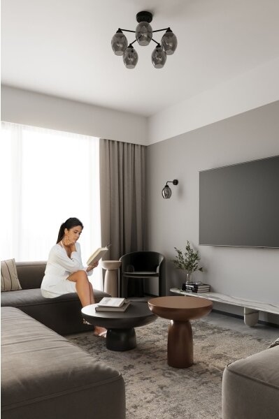 Sollux SL.1143 - Applique FILLAN 1xE27/60W/230V nero