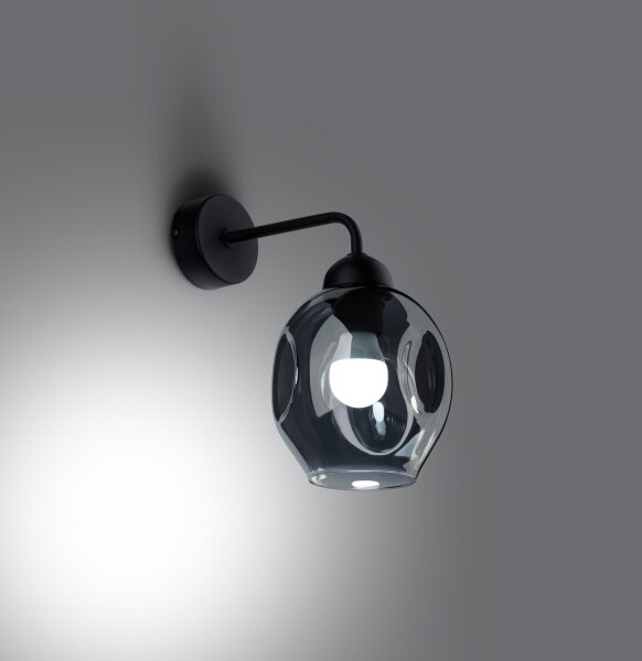 Sollux SL.1143 - Applique FILLAN 1xE27/60W/230V nero