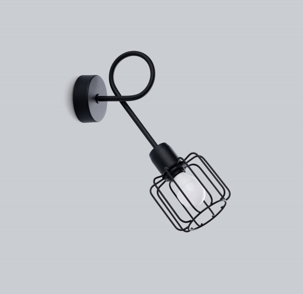 Sollux SL.1117 - Lampada da parete BELUCI 1xE14/40W/230V nero