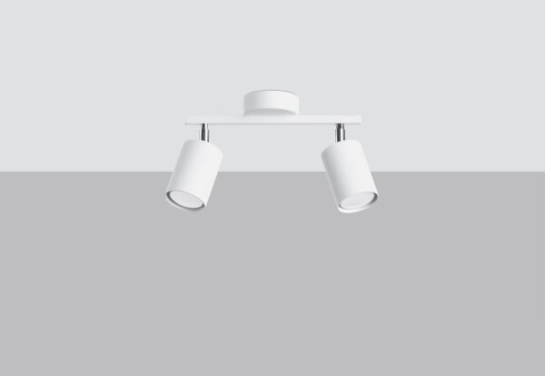 Sollux SL.1124 - Luce Spot LEMMI 2xGU10/40W/230V bianco