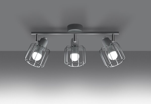 Sollux SL.1113 - Faretto BELUCI 3xE14/40W/230V bianco