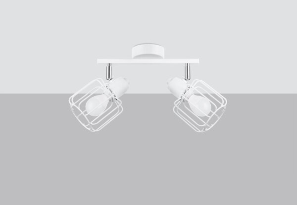 Sollux SL.1112 - Faretto BELUCI 2xE14/40W/230V bianco