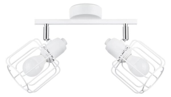 Sollux SL.1112 - Faretto BELUCI 2xE14/40W/230V bianco