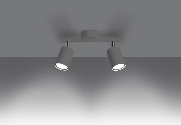 Sollux SL.1124 - Luce Spot LEMMI 2xGU10/40W/230V bianco