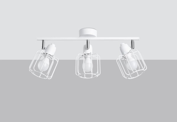 Sollux SL.1113 - Faretto BELUCI 3xE14/40W/230V bianco