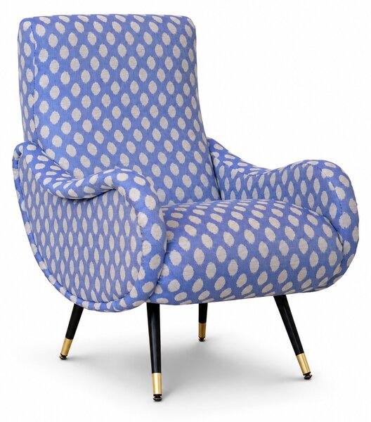 Poltrona Miss Tessuto e Velluto Premium - Design Iconico