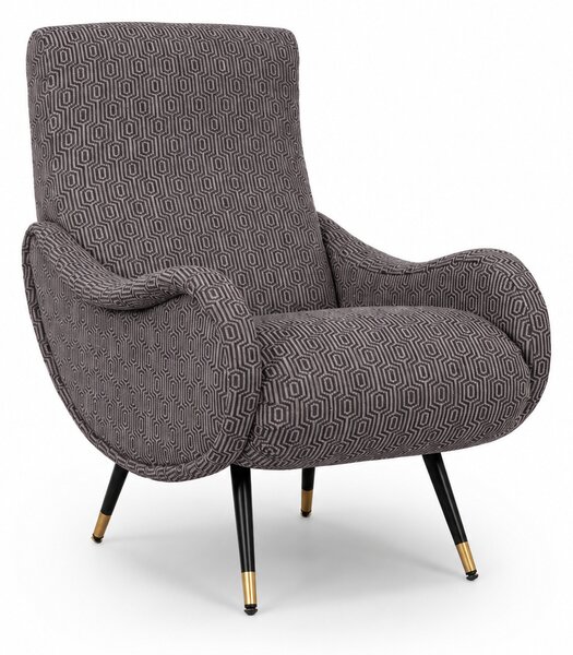 Poltrona Miss Tessuto e Velluto Premium - Design Iconico