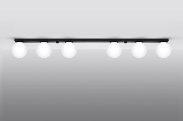 Sollux SL.1155 - Lampada da soffitto YOLI 6xG9/12W/230V nero