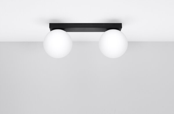 Sollux SL.1152 - Lampada da soffitto YOLI 2xG9/12W/230V nero