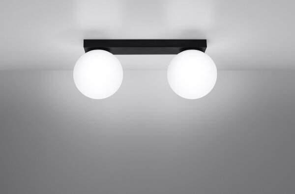Sollux SL.1152 - Lampada da soffitto YOLI 2xG9/12W/230V nero