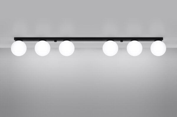 Sollux SL.1155 - Lampada da soffitto YOLI 6xG9/12W/230V nero