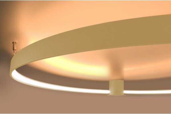 Thoro TH.224 - Plafoniera LED RIO LED/50W/230V CRI90 3000K diametro 78 cm oro