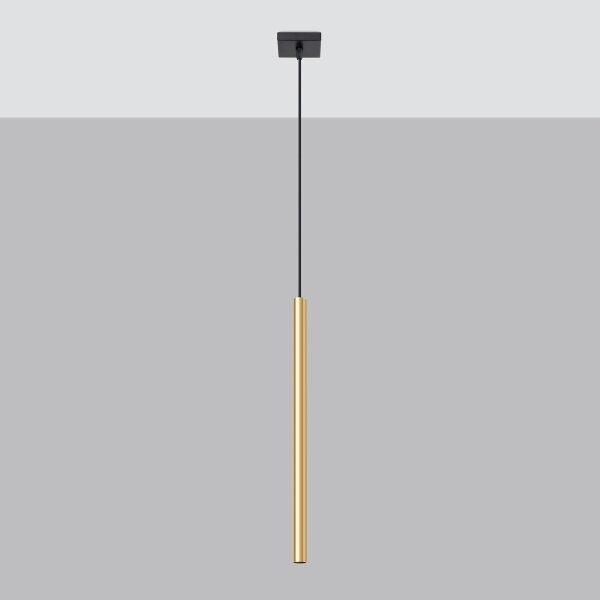 Sollux SL.1195 - Lampadario a sospensione con filo PASTELO 1xG9/8W/230V oro