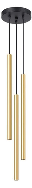 Sollux SL.1197 - Lampadario a sospensione con filo PASTELO 3xG9/8W/230V oro