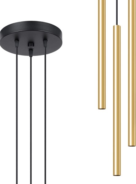 Sollux SL.1197 - Lampadario a sospensione con filo PASTELO 3xG9/8W/230V oro